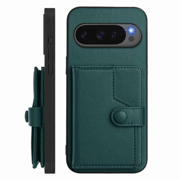 For Google Pixel 10 Pro XL Button Card Bag RFID Anti-theft Phone Case