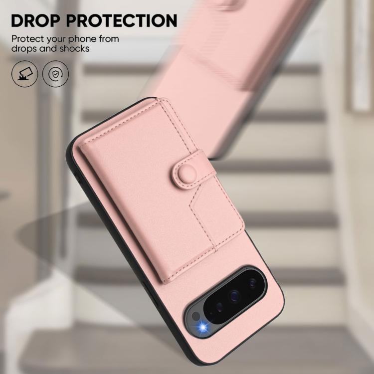 For Google Pixel 10 / 10 Pro Button Card Bag RFID Anti-theft Phone Case