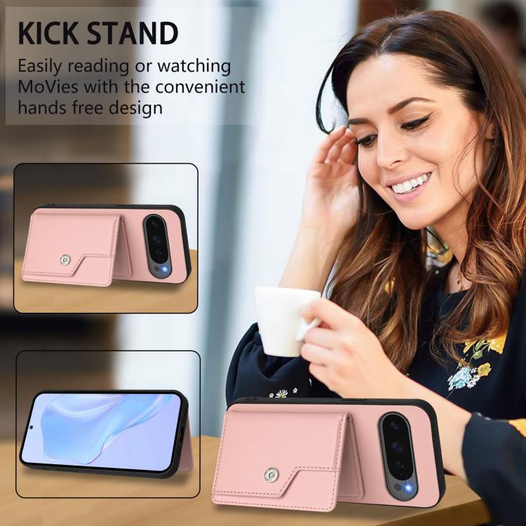 For Google Pixel 10 / 10 Pro Button Card Bag RFID Anti-theft Phone Case