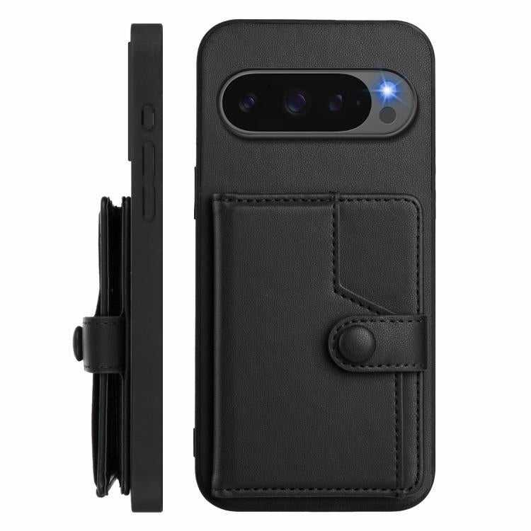 For Google Pixel 10 / 10 Pro Button Card Bag RFID Anti-theft Phone Case