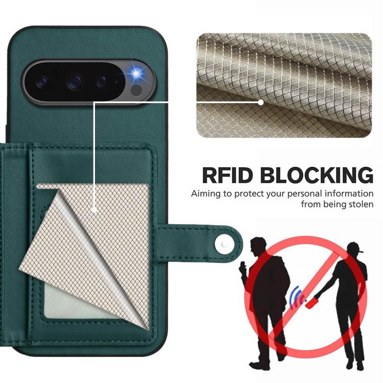 For Google Pixel 10 / 10 Pro Button Card Bag RFID Anti-theft Phone Case