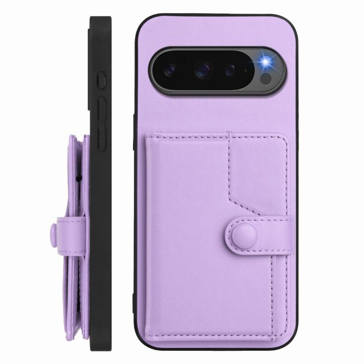 For Google Pixel 10 / 10 Pro Button Card Bag RFID Anti-theft Phone Case