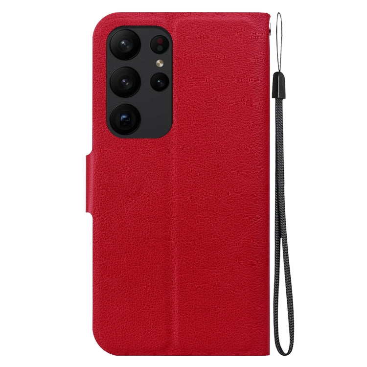 For Samsung Galaxy S23 Ultra 5G Ultra-thin Voltage Magnetic Buckle Leather Phone Case