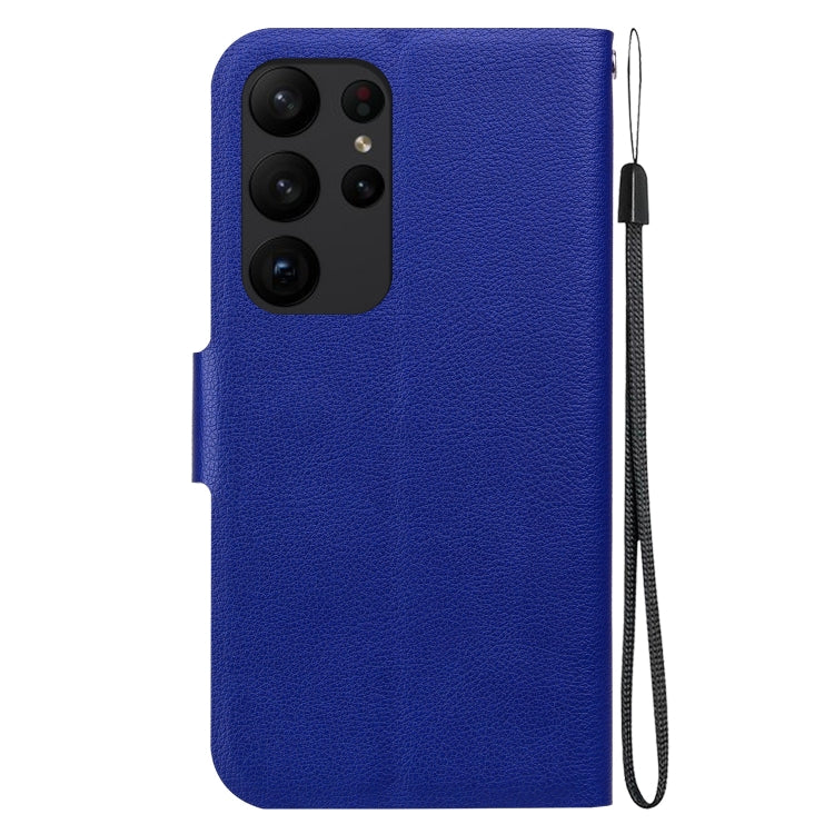 For Samsung Galaxy S23 Ultra 5G Ultra-thin Voltage Magnetic Buckle Leather Phone Case