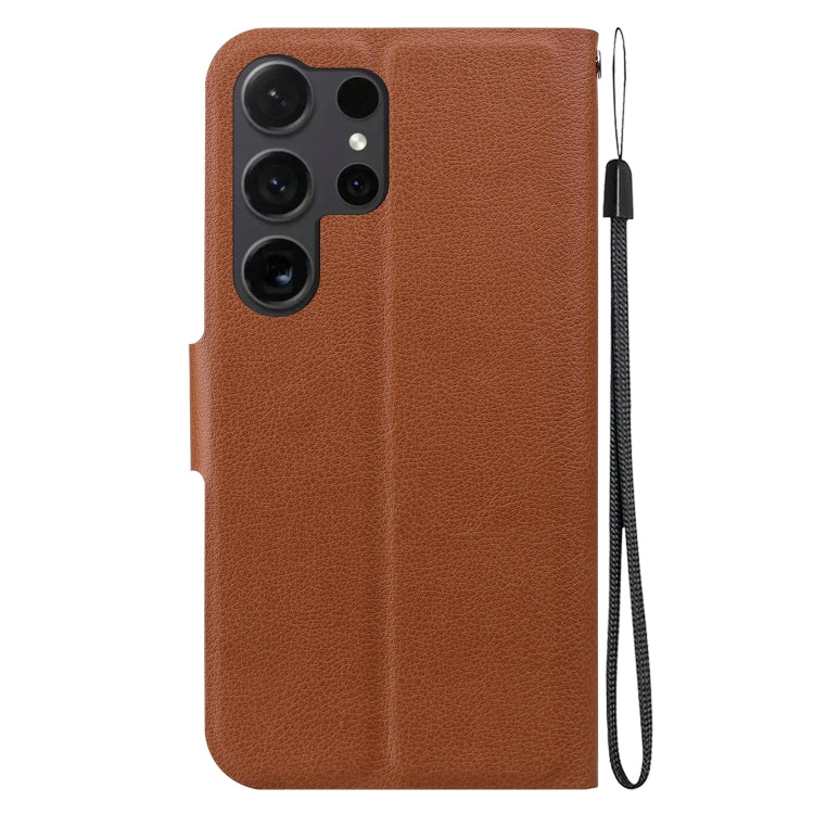 For Samsung Galaxy S22 Ultra 5G Ultra-thin Voltage Magnetic Buckle Leather Phone Case