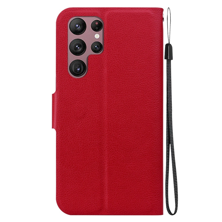 For Samsung Galaxy S22+ 5G Ultra-thin Voltage Magnetic Buckle Leather Phone Case