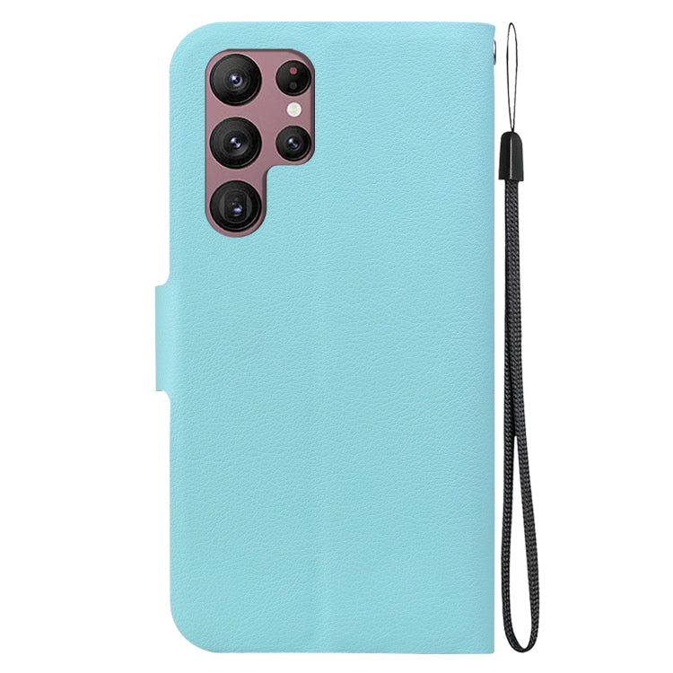 For Samsung Galaxy S22+ 5G Ultra-thin Voltage Magnetic Buckle Leather Phone Case