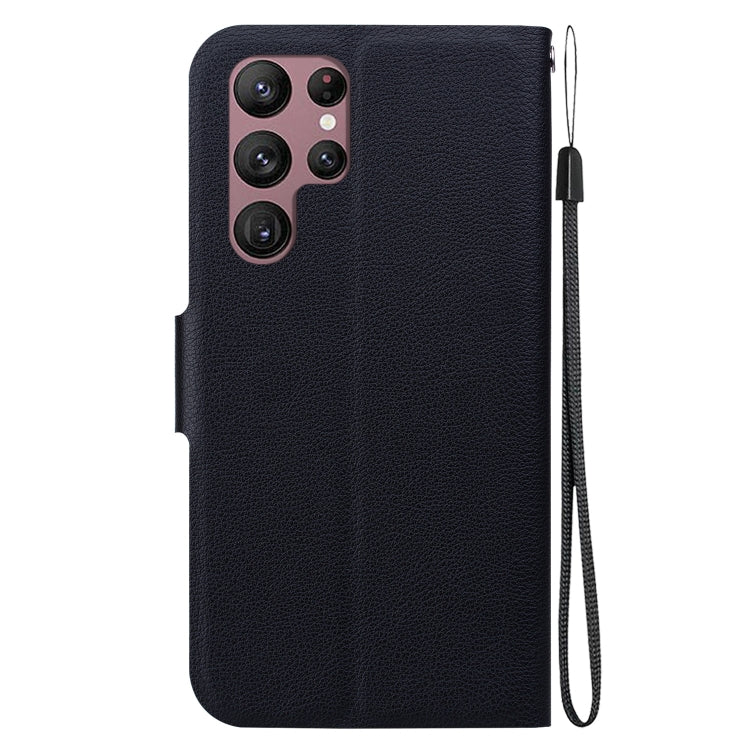 For Samsung Galaxy S22+ 5G Ultra-thin Voltage Magnetic Buckle Leather Phone Case