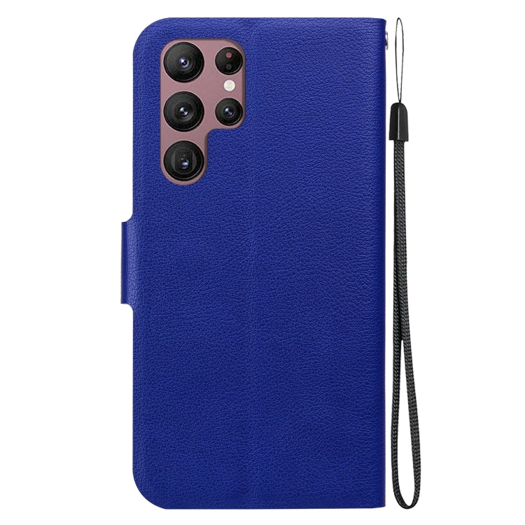 For Samsung Galaxy S22+ 5G Ultra-thin Voltage Magnetic Buckle Leather Phone Case