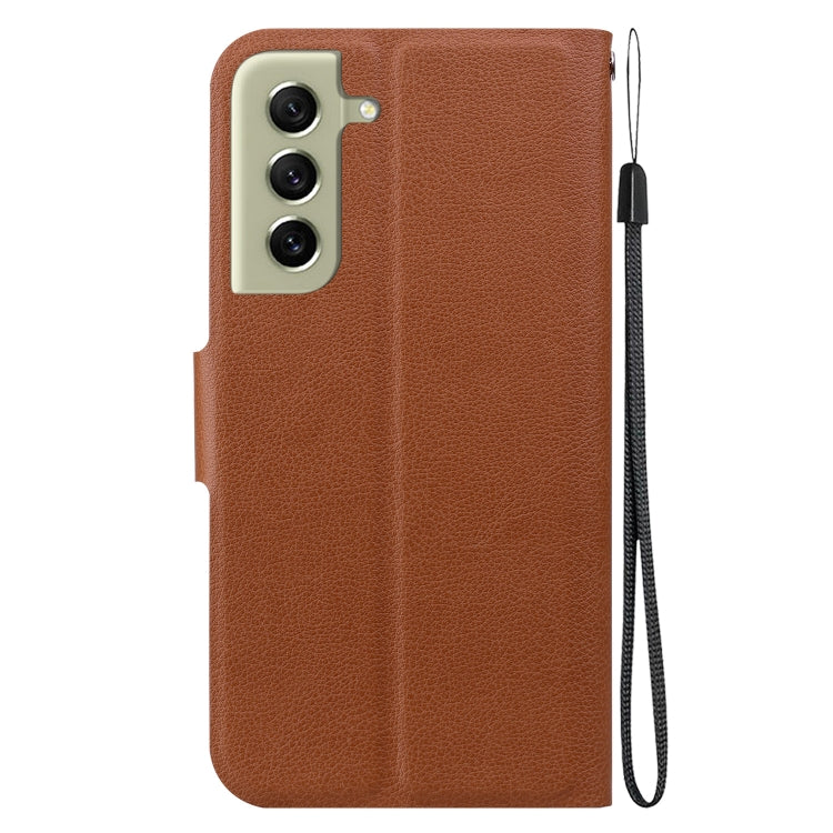For Samsung Galaxy S21 FE 5G Ultra-thin Voltage Magnetic Buckle Leather Phone Case