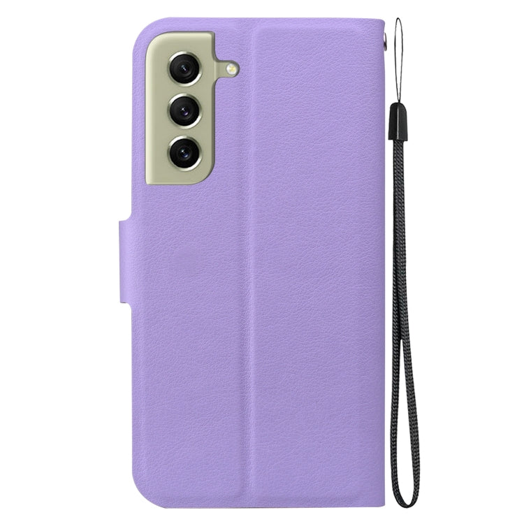 For Samsung Galaxy S21 FE 5G Ultra-thin Voltage Magnetic Buckle Leather Phone Case