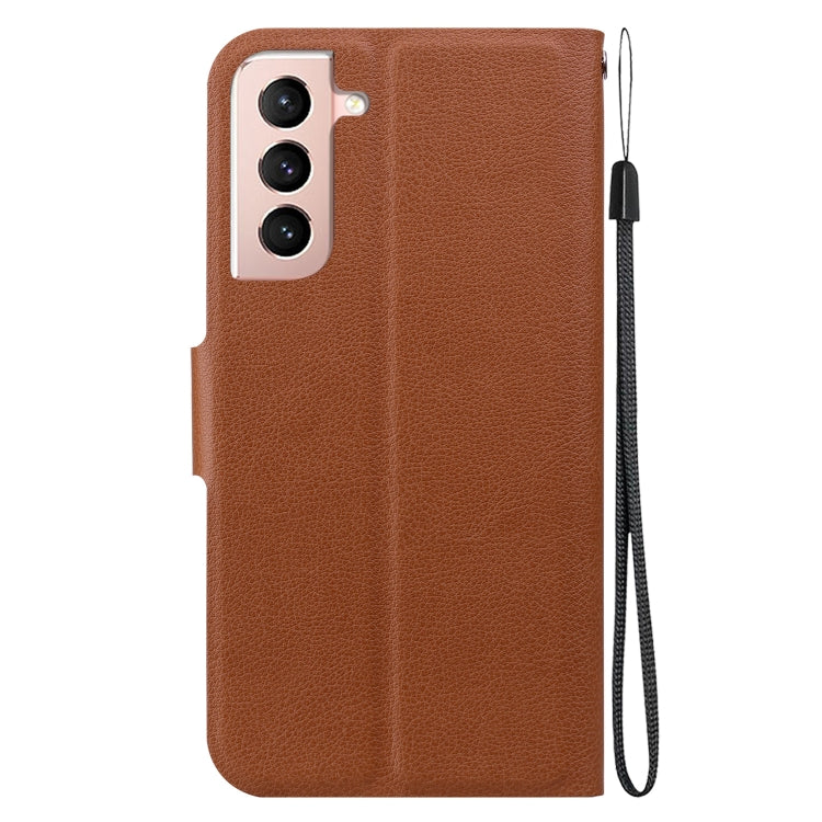 For Samsung Galaxy S21+ 5G Ultra-thin Voltage Magnetic Buckle Leather Phone Case