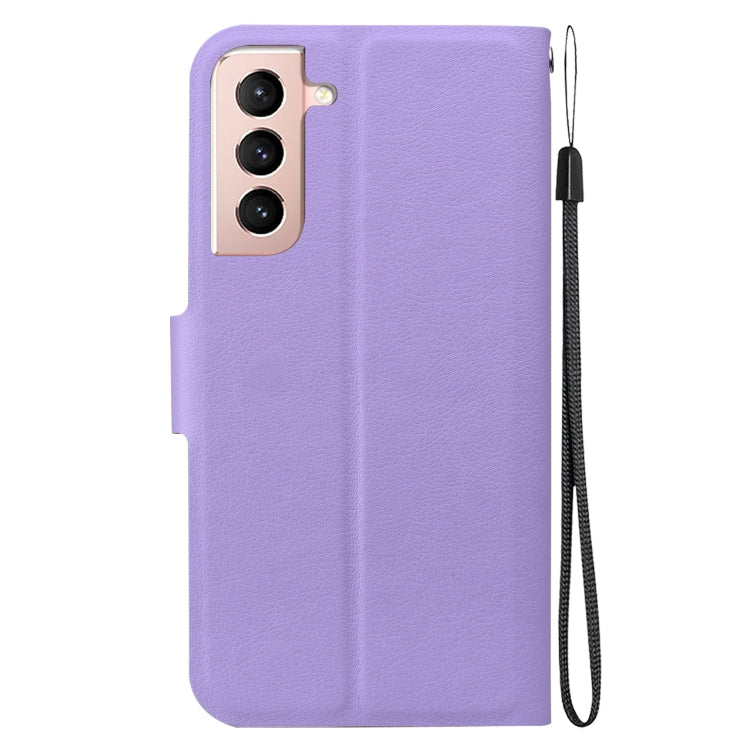 For Samsung Galaxy S21+ 5G Ultra-thin Voltage Magnetic Buckle Leather Phone Case