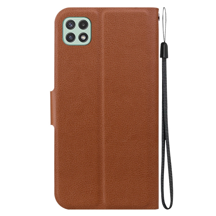 For Samsung Galaxy A22 5G Ultra-thin Voltage Magnetic Buckle Leather Phone Case