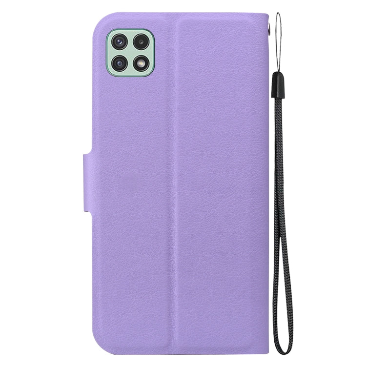 For Samsung Galaxy A22 5G Ultra-thin Voltage Magnetic Buckle Leather Phone Case