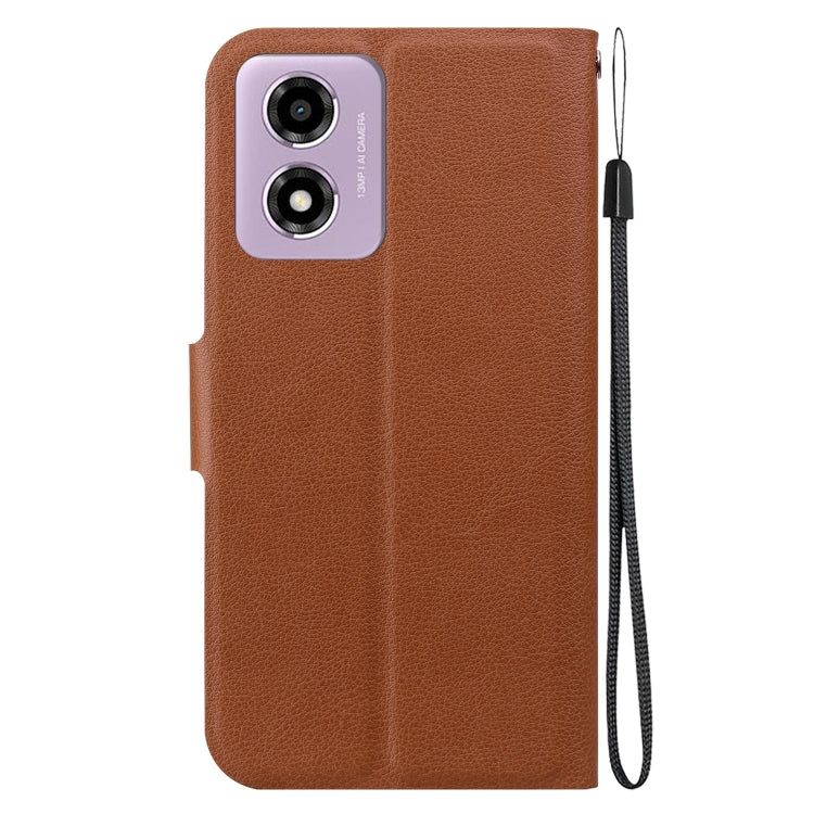 For Motorola Moto E14 / Moto G04s Ultra-thin Voltage Magnetic Buckle Leather Phone Case