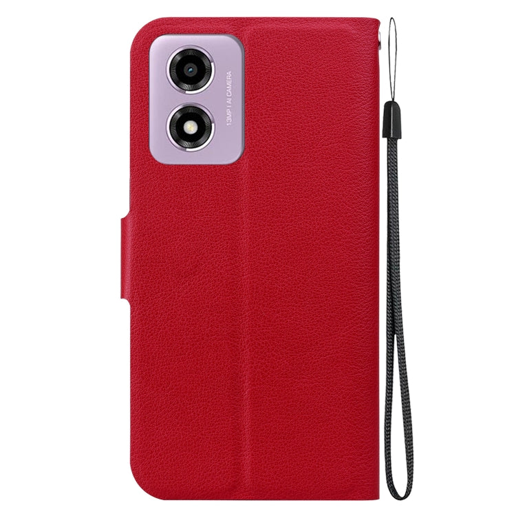 For Motorola Moto E14 / Moto G04s Ultra-thin Voltage Magnetic Buckle Leather Phone Case