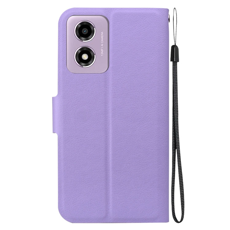 For Motorola Moto E14 / Moto G04s Ultra-thin Voltage Magnetic Buckle Leather Phone Case