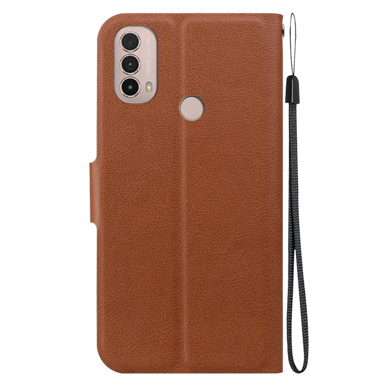 For Motorola Moto E20 / E30 / E40 Ultra-thin Voltage Magnetic Buckle Leather Phone Case