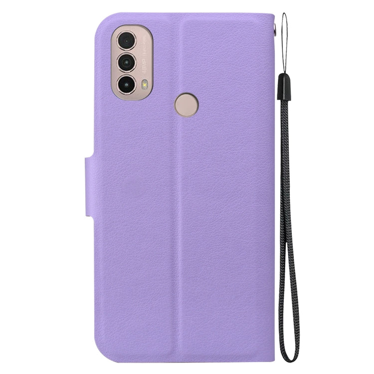 For Motorola Moto E20 / E30 / E40 Ultra-thin Voltage Magnetic Buckle Leather Phone Case