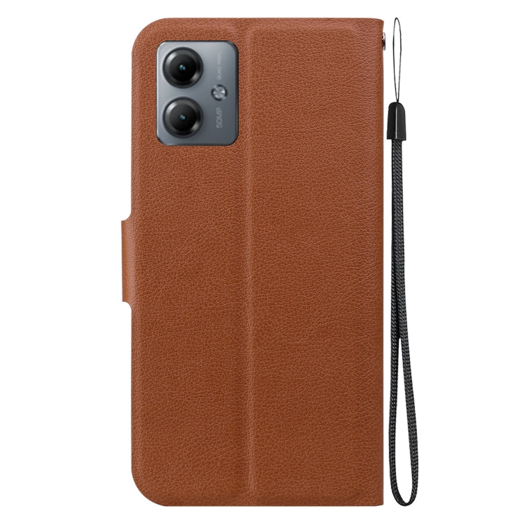 For Motorola Moto G14 Ultra-thin Voltage Magnetic Buckle Leather Phone Case