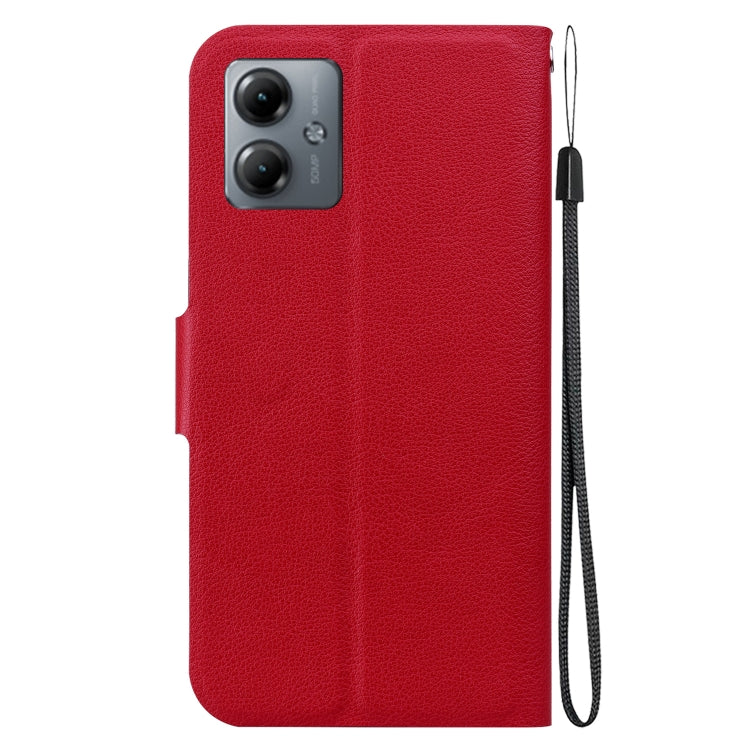 For Motorola Moto G14 Ultra-thin Voltage Magnetic Buckle Leather Phone Case