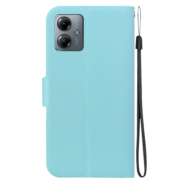 For Motorola Moto G14 Ultra-thin Voltage Magnetic Buckle Leather Phone Case