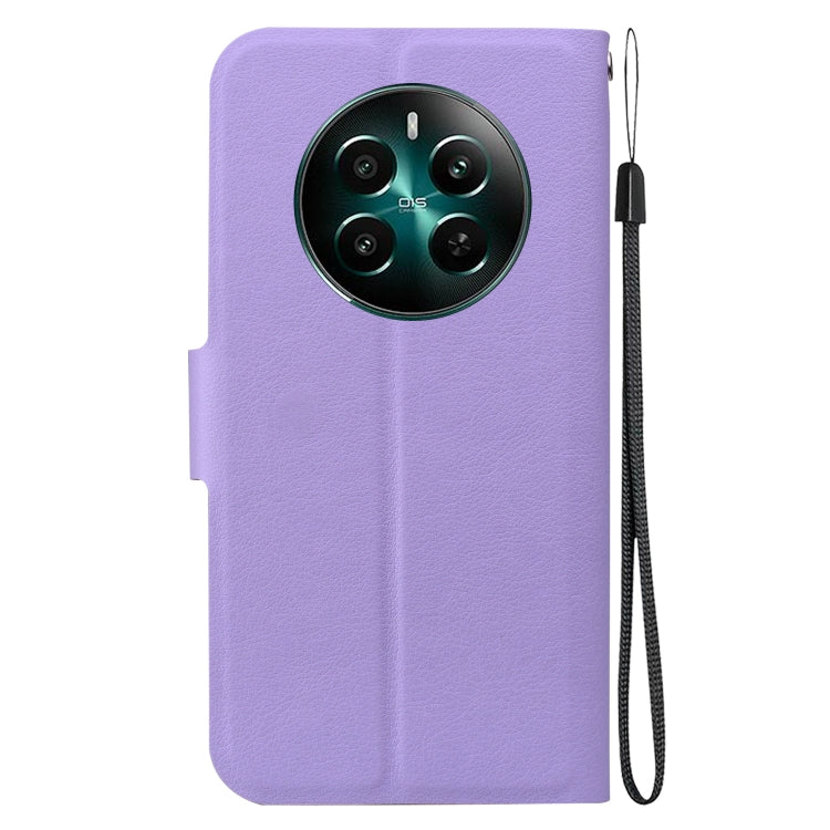 For Realme 12+ Ultra-thin Voltage Magnetic Buckle Leather Phone Case