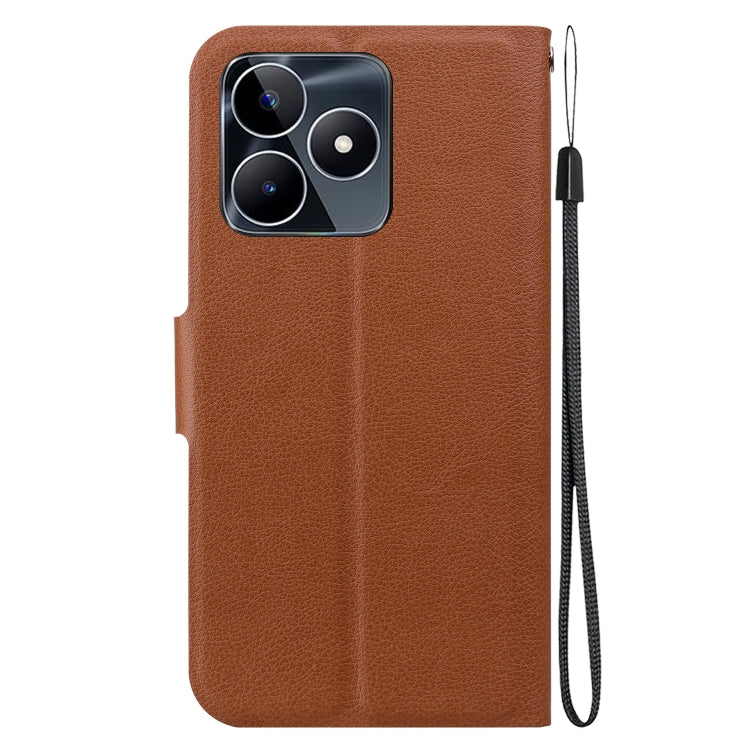 For Realme C53 / C53 India / Narzo N53 Ultra-thin Voltage Magnetic Buckle Leather Phone Case