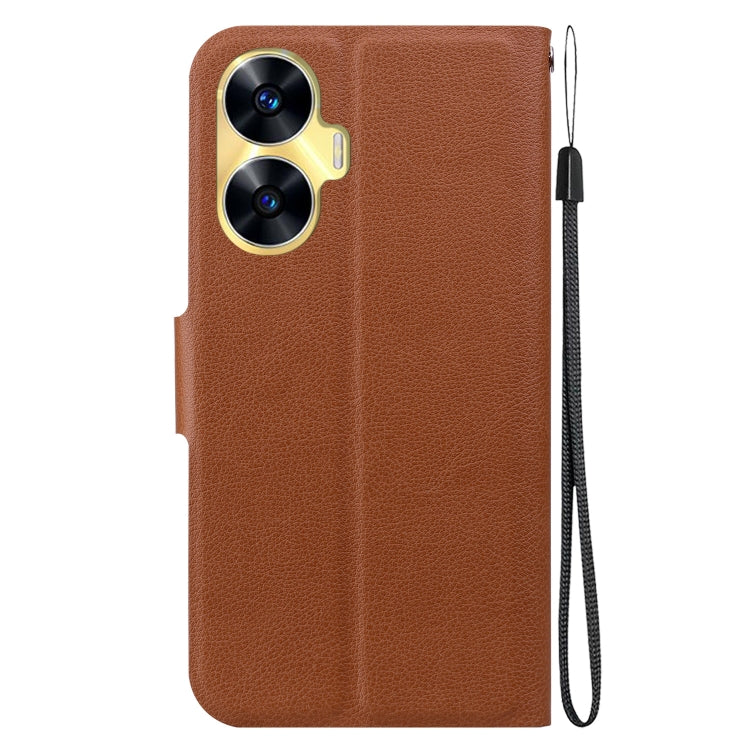 For Realme C55 / Narzo N55 Ultra-thin Voltage Magnetic Buckle Leather Phone Case