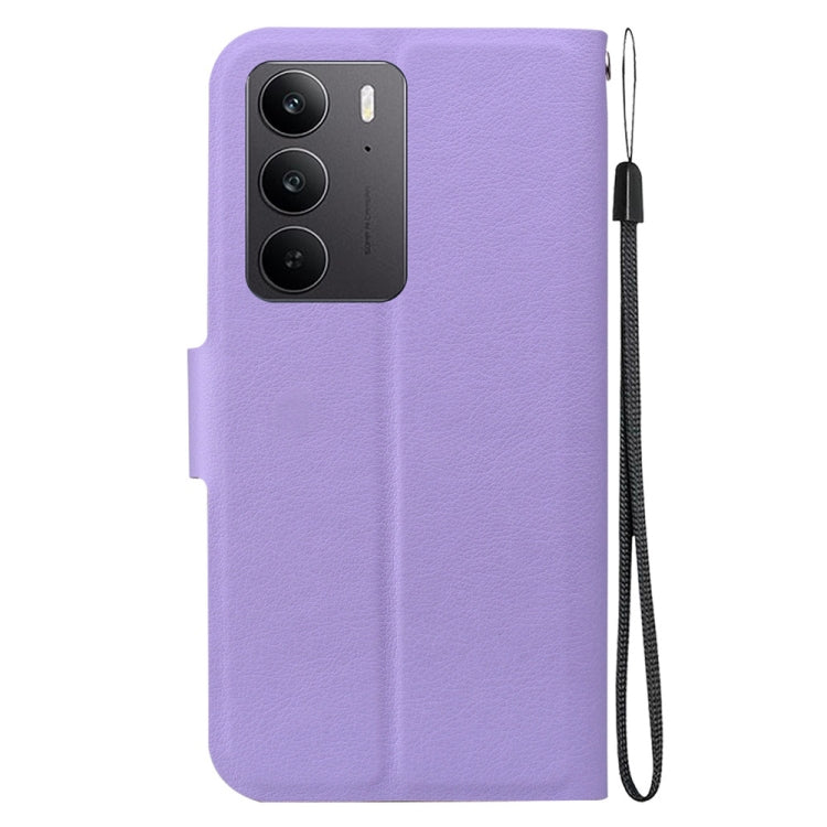 For Realme C75 Ultra-thin Voltage Magnetic Buckle Leather Phone Case