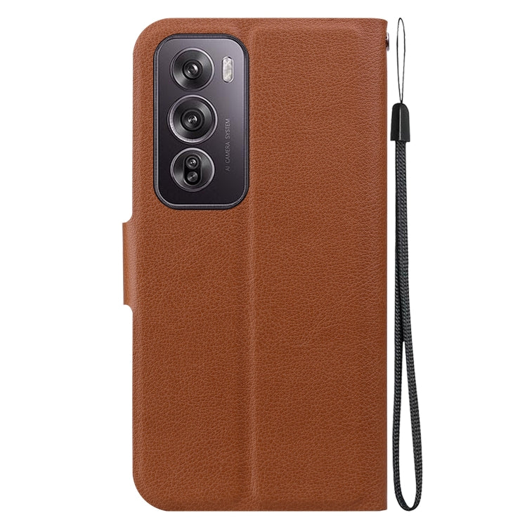 For OPPO Reno12 Pro 5G Global Ultra-thin Voltage Magnetic Buckle Leather Phone Case