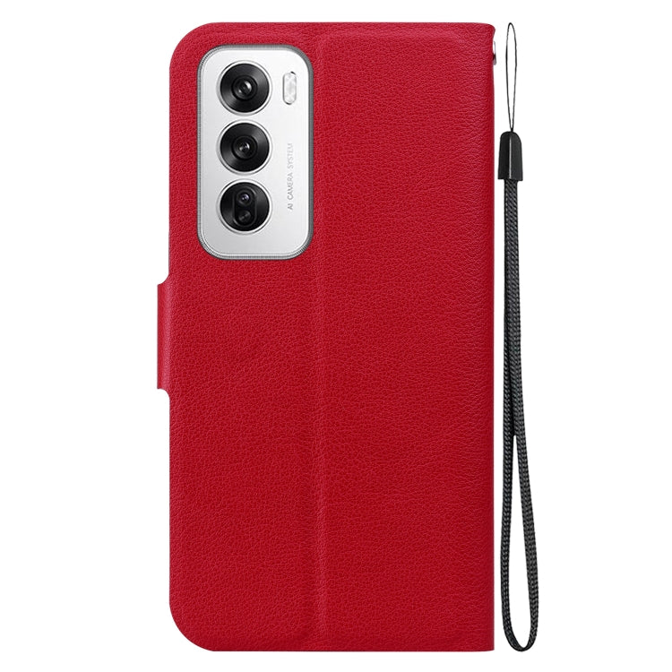 For OPPO Reno12 5G Global Ultra-thin Voltage Magnetic Buckle Leather Phone Case