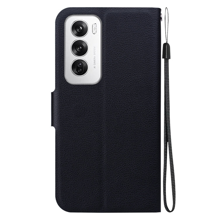 For OPPO Reno12 5G Global Ultra-thin Voltage Magnetic Buckle Leather Phone Case