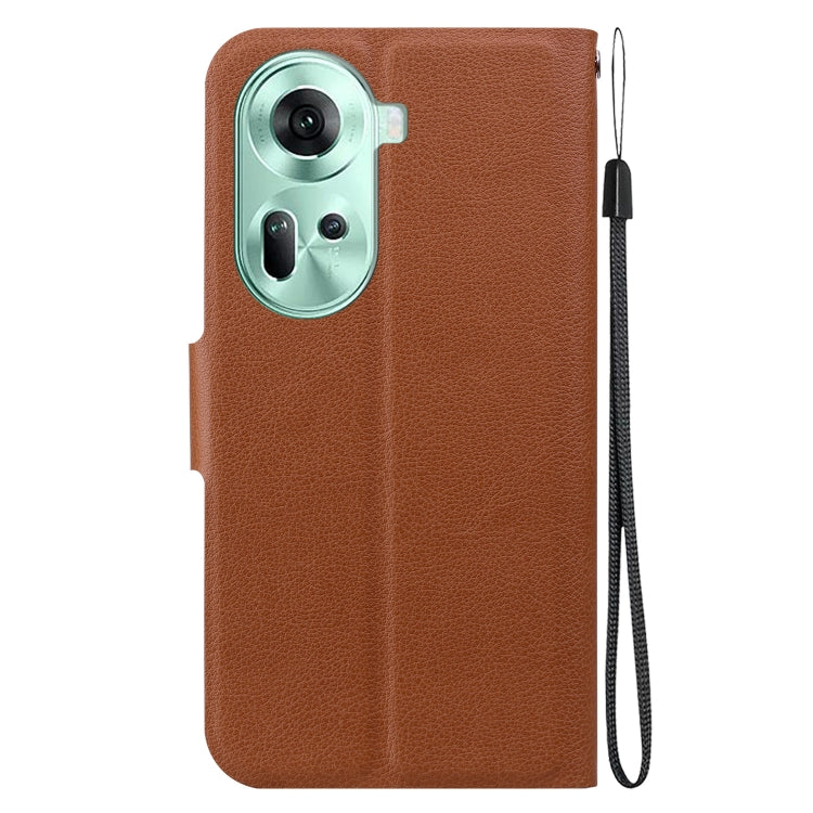 For OPPO Reno11 Global Ultra-thin Voltage Magnetic Buckle Leather Phone Case