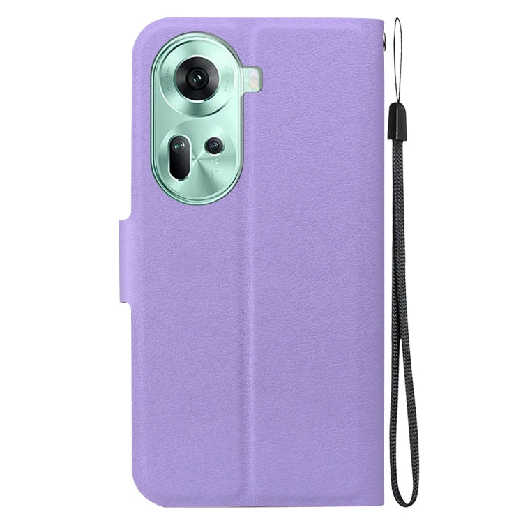 For OPPO Reno11 Global Ultra-thin Voltage Magnetic Buckle Leather Phone Case