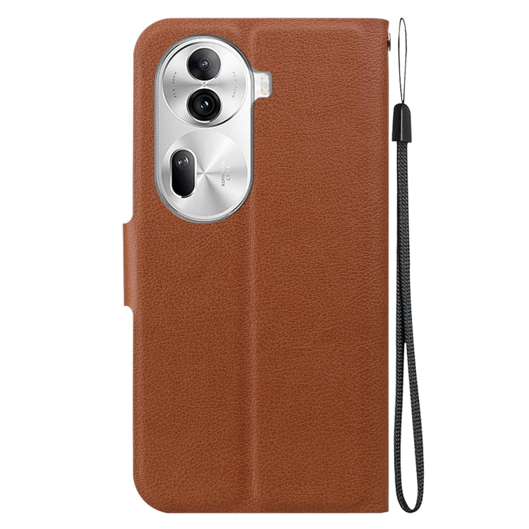 For OPPO Reno11 Pro 5G Global Ultra-thin Voltage Magnetic Buckle Leather Phone Case