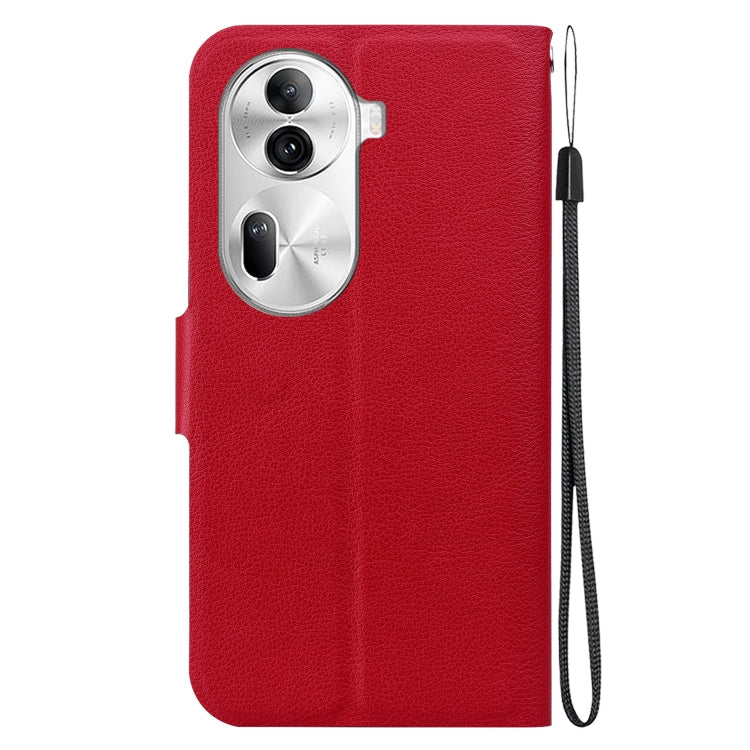 For OPPO Reno11 Pro 5G Global Ultra-thin Voltage Magnetic Buckle Leather Phone Case