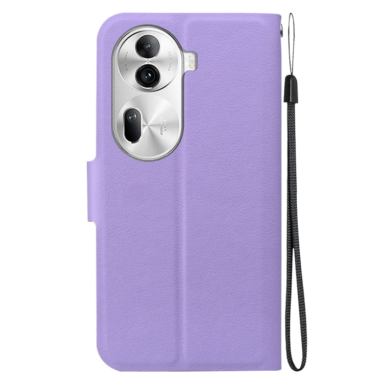For OPPO Reno11 Pro 5G Global Ultra-thin Voltage Magnetic Buckle Leather Phone Case