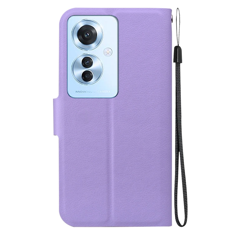 For OPPO Reno11 F / F25 Pro Global Ultra-thin Voltage Magnetic Buckle Leather Phone Case