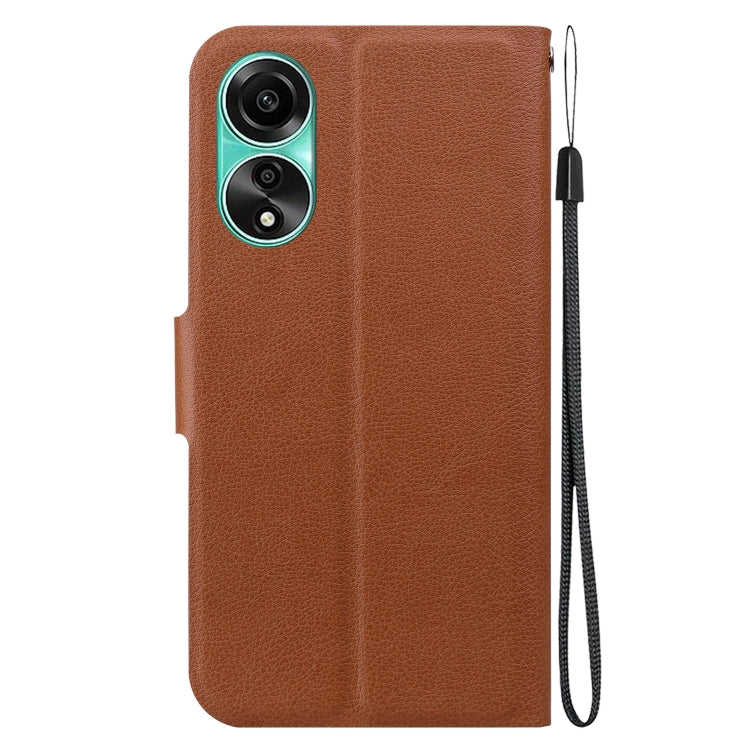 For OPPO A78 4G Ultra-thin Voltage Magnetic Buckle Leather Phone Case