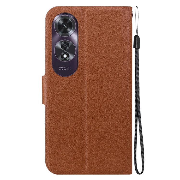 For OPPO A60 4G Ultra-thin Voltage Magnetic Buckle Leather Phone Case