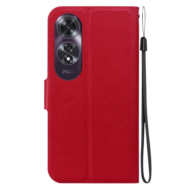 For OPPO A60 4G Ultra-thin Voltage Magnetic Buckle Leather Phone Case