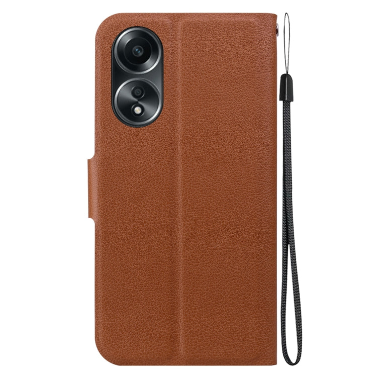 For OPPO A58 4G Ultra-thin Voltage Magnetic Buckle Leather Phone Case