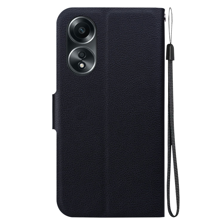 For OPPO A58 4G Ultra-thin Voltage Magnetic Buckle Leather Phone Case