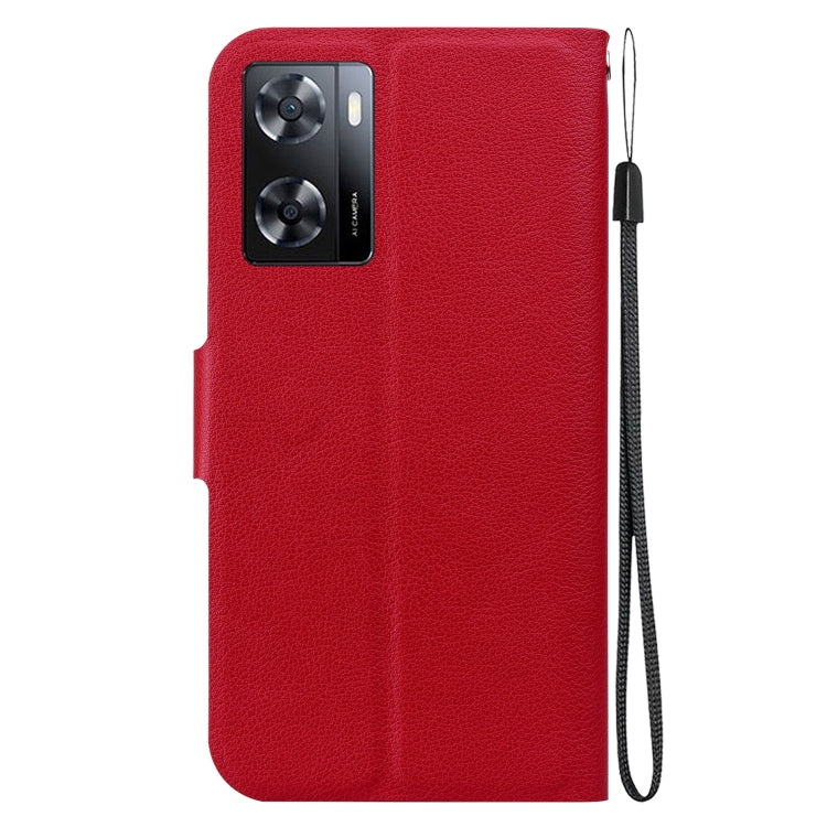 For OPPO A57 4G / 5G / A57e / A77 4G / 5G Ultra-thin Voltage Magnetic Buckle Leather Phone Case