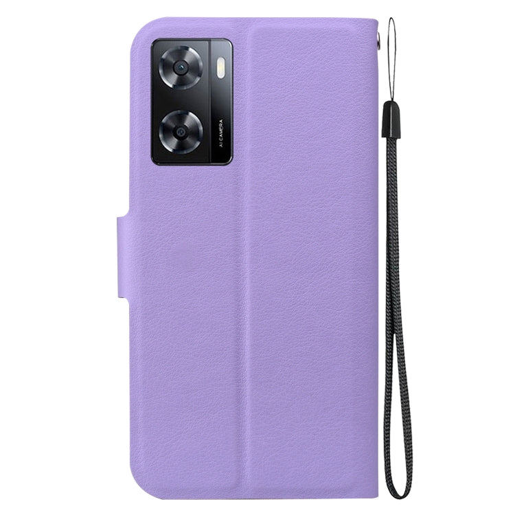 For OPPO A57 4G / 5G / A57e / A77 4G / 5G Ultra-thin Voltage Magnetic Buckle Leather Phone Case