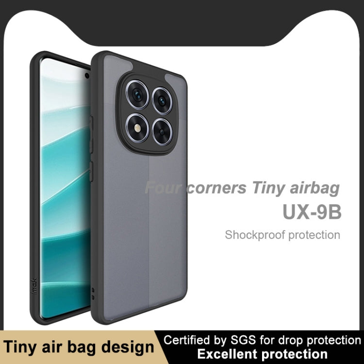 For Redmi Note 14 Pro 5G imak UX-9B Series Four Corners Tiny Airbag Shockproof Phone Case - Black