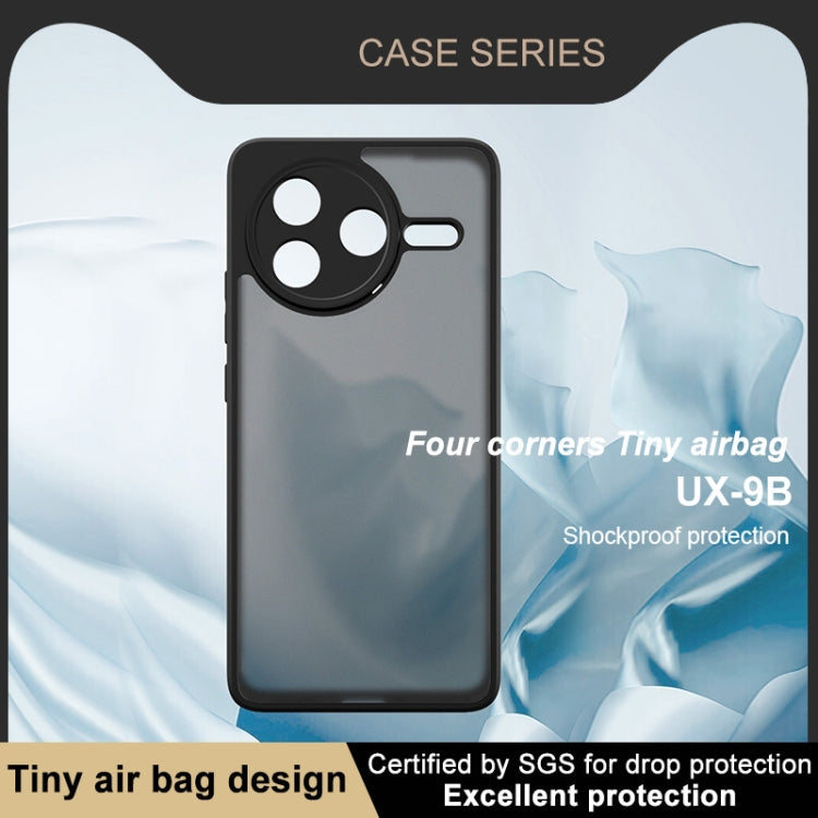 For Redmi K80 imak UX-9B Series Four Corners Tiny Airbag Shockproof Phone Case - Black