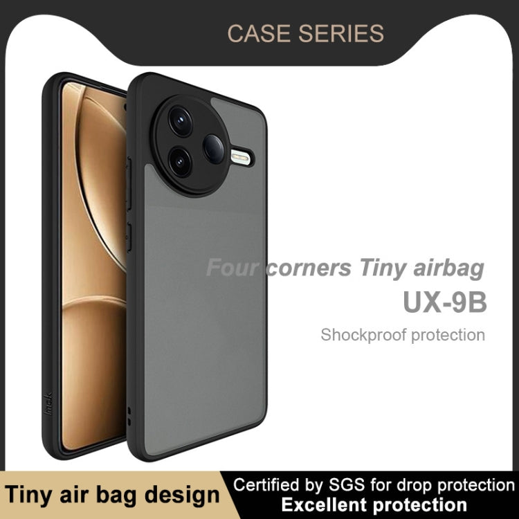 For Redmi K80 imak UX-9B Series Four Corners Tiny Airbag Shockproof Phone Case - Black